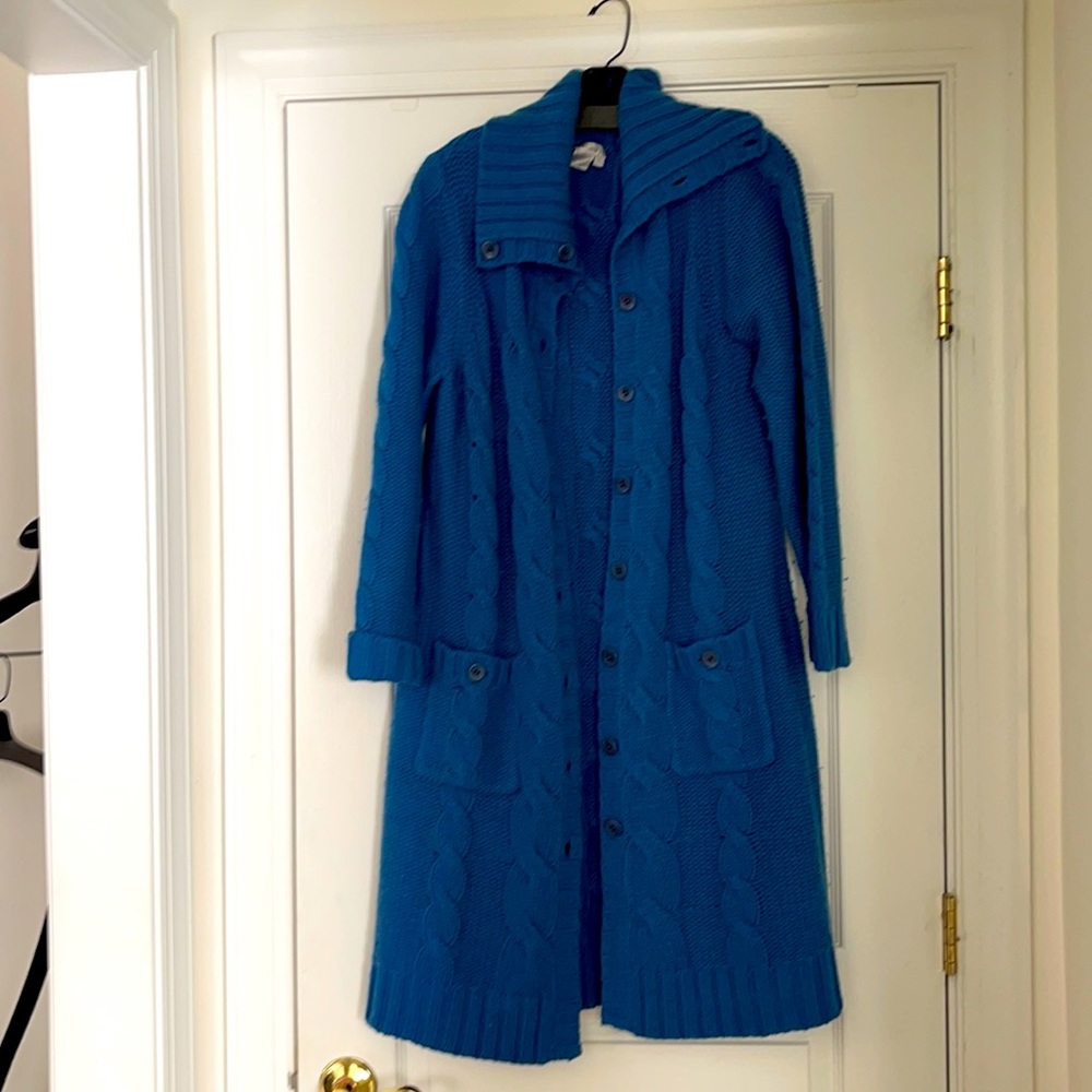Cashmere /wool cardigan mid calf length